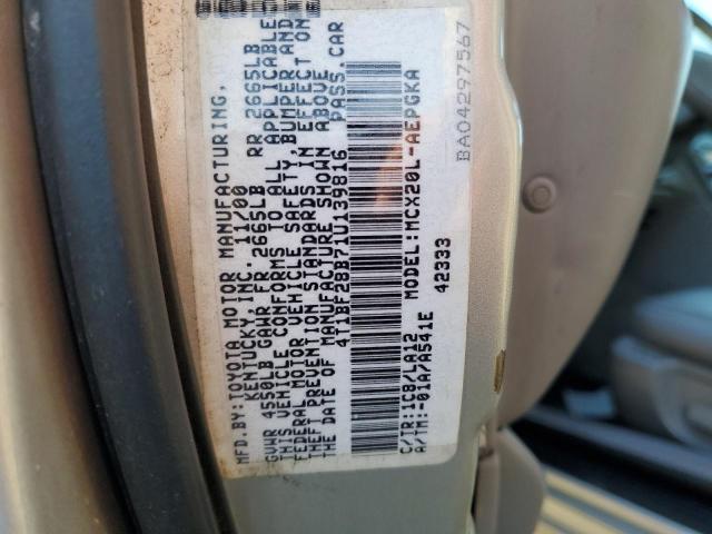 Photo 10 from auction – 2001 TOYOTA AVALON XL with VIN 4T1BF28B71U139816