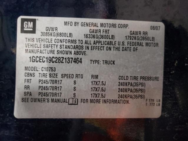 Photo 10 from auction – 2008 CHEVROLET SILVERADO with VIN 1GCEC19C28Z137464