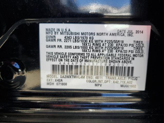 Photo 10 from auction – 2015 MITSUBISHI OUTLANDER with VIN 4A4AP3AU8FE002697