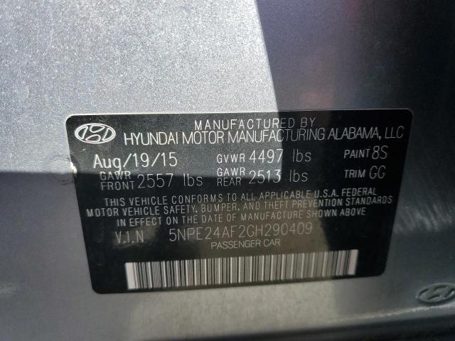 Photo 10 from auction – 2016 HYUNDAI SONATA SE with VIN 5NPE24AF2GH290409