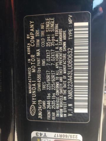 Photo 10 from auction – 2020 HYUNDAI TUCSON SE with VIN KM8J23A43LU080632
