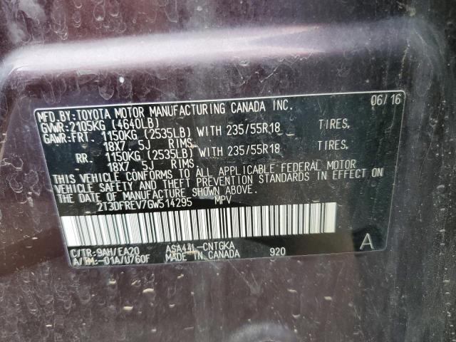 Photo 10 from auction – 2016 TOYOTA RAV4 LIMIT with VIN 2T3DFREV7GW514295