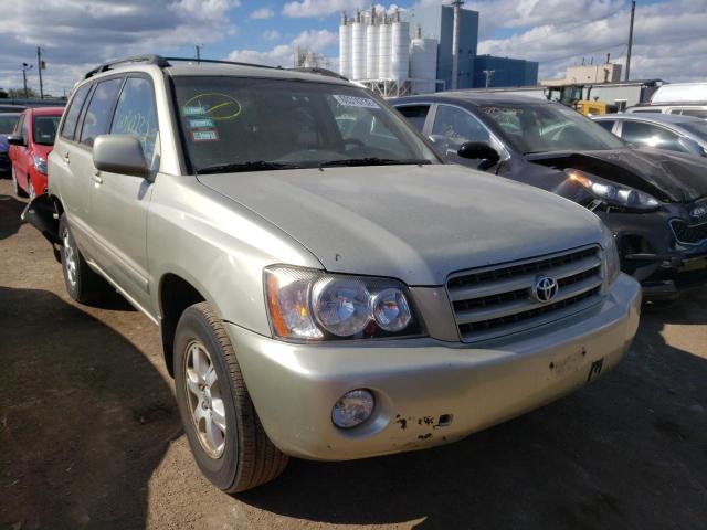 TOYOTA HIGHLANDER 2003 with VIN JTEHF21A730156668 - Photo from auction