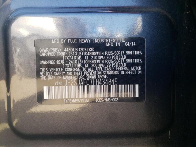Photo 10 from auction – 2015 SUBARU FORESTER with VIN JF2SJAFC7FH434845