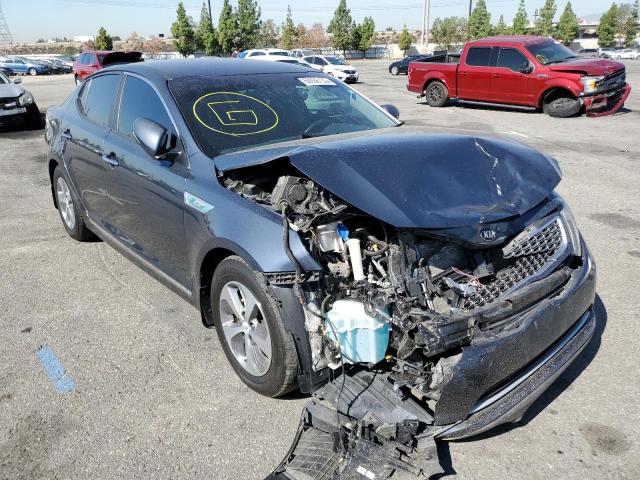 KIA OPTIMA HYB 2015 with VIN KNAGM4AD7F5079493 - Photo from auction