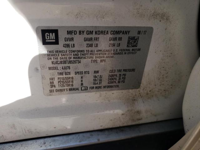 Photo 10 from auction – 2018 BUICK ENCORE PRE with VIN KL4CJBSB7JB520734
