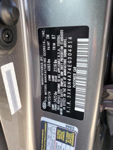Photo 10 from auction – 2014 KIA OPTIMA EX with VIN 5XXGN4A74EG304814