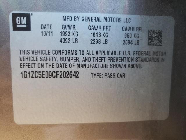 Photo 10 from auction – 2012 CHEVROLET MALIBU 1LT with VIN 1G1ZC5E09CF202642