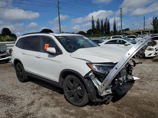HONDA PILOT SE 2022 with VIN 5FNYF5H21NB012235 - Photo from auction