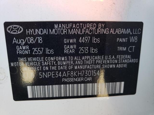 Photo 10 from auction – 2019 HYUNDAI SONATA LIM with VIN 5NPE34AF8KH730154