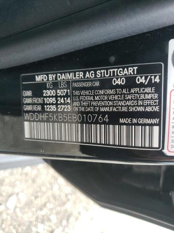 Photo 10 from auction – 2014 MERCEDES-BENZ E 350 with VIN WDDHF5KB5EB010764