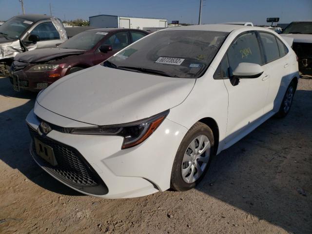 Photo 2 from auction – 2021 TOYOTA COROLLA LE with VIN JTDEPMAE0MJ135157