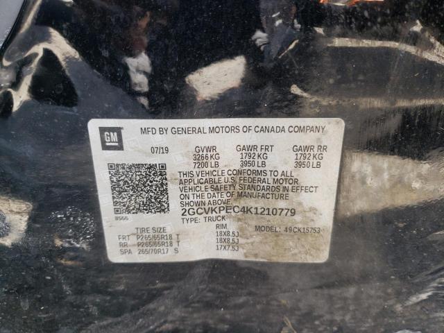 Photo 10 from auction – 2019 CHEVROLET silverado with VIN 2GCVKPEC4K1210779
