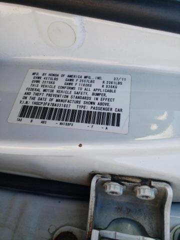 Photo 10 from auction – 2011 HONDA ACCORD EXL with VIN 1HGCP3F87BA031607