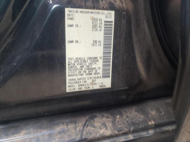Photo 10 from auction – 2015 NISSAN ALTIMA 2.5 with VIN 1N4AL3AP5FC597684