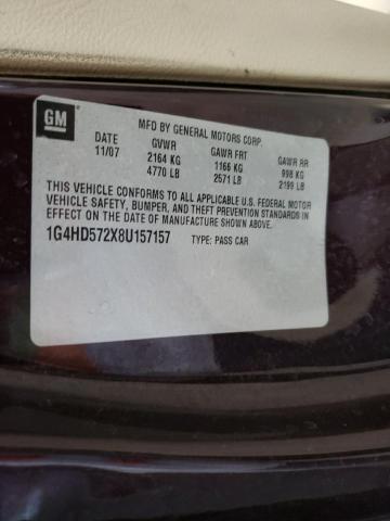 Photo 10 from auction – 2008 BUICK LUCERNE CX with VIN 1G4HD572X8U157157