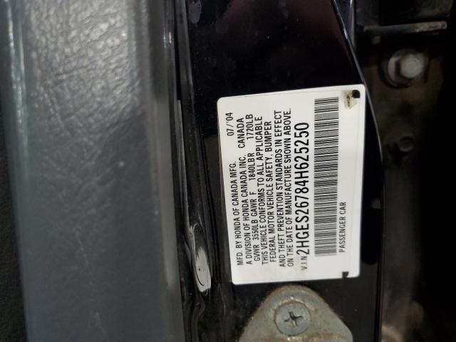 Photo 10 from auction – 2004 HONDA CIVIC EX with VIN 2HGES26784H625250