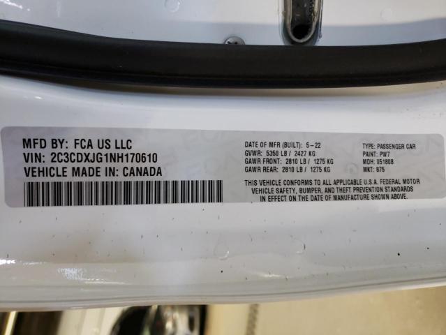 Photo 10 from auction – 2022 DODGE CHARGER SX with VIN 2C3CDXJG1NH170610