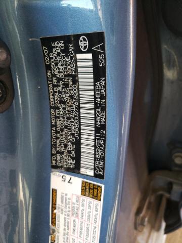 Photo 10 from auction – 2007 TOYOTA PRIUS with VIN JTDKB20U277618200