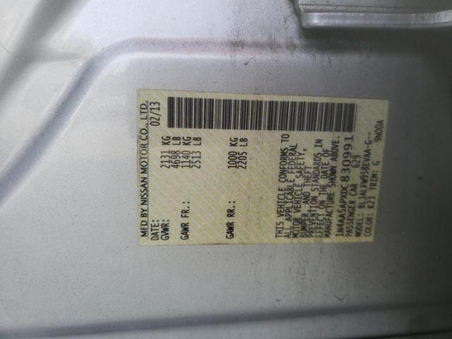 Photo 10 from auction – 2013 NISSAN MAXIMA S with VIN 1N4AA5APXDC830991