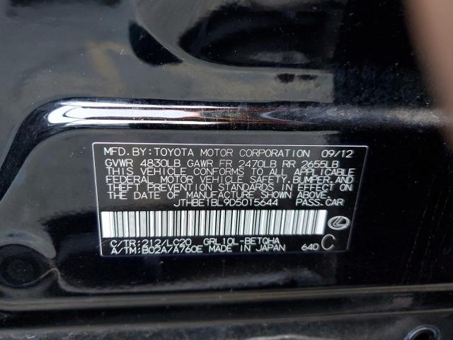Photo 10 from auction – 2013 LEXUS GS 350 with VIN JTHBE1BL9D5015644