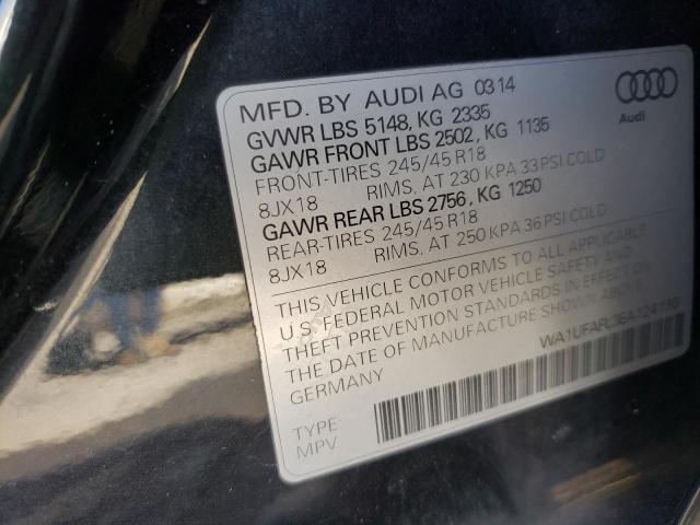 Photo 10 from auction – 2014 AUDI A4 ALLROAD with VIN WA1UFAFL3EA124136