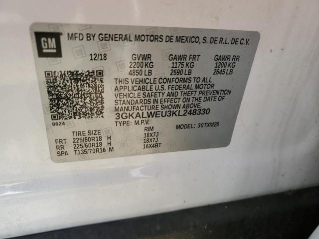 Photo 10 from auction – 2019 GMC TERRAIN SL with VIN 3GKALWEU3KL248330