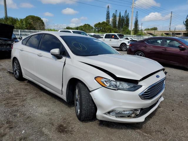 FORD FUSION SE 2017 with VIN 3FA6P0LU8HR262385 - Photo from auction