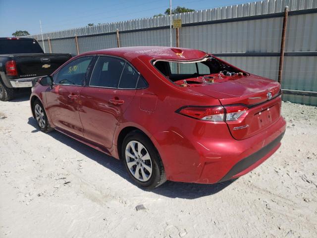 Photo 3 from auction – 2021 TOYOTA COROLLA LE with VIN 5YFEPMAE5MP256200