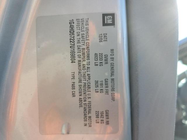 Photo 10 from auction – 2007 BUICK LUCERNE CX with VIN 1G4HD57227U169804