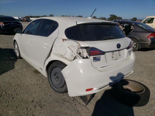 Photo 3 from auction – 2012 LEXUS CT 200 with VIN JTHKD5BH4C2050839