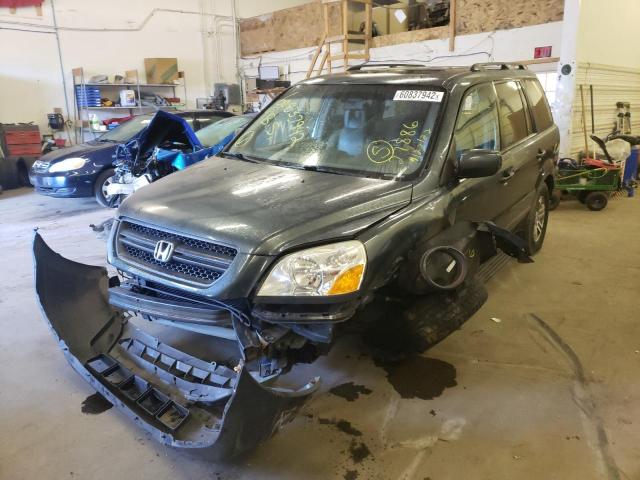 Photo 2 from auction – 2005 HONDA PILOT EXL with VIN 5FNYF18545B023815