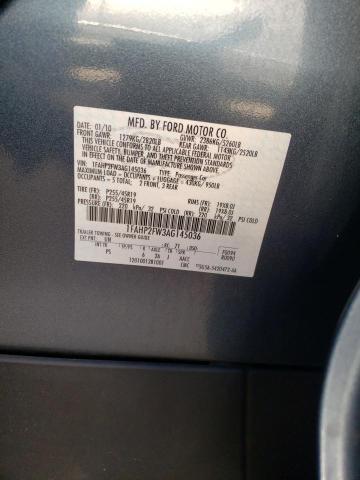 Photo 10 from auction – 2010 FORD TAURUS LIM with VIN 1FAHP2FW3AG145036