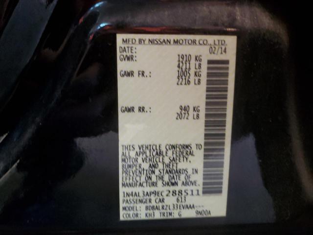 Photo 10 from auction – 2014 NISSAN ALTIMA 2.5 with VIN 1N4AL3AP9EC288511