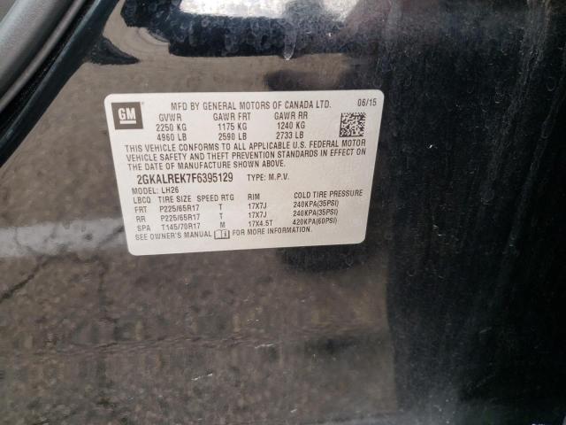 Photo 10 from auction – 2015 GMC TERRAIN SL with VIN 2GKALREK7F6395129