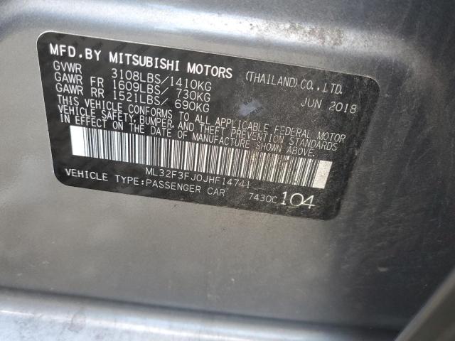 Photo 10 from auction – 2018 MITSUBISHI MIRAGE G4 with VIN ML32F3FJ0JHF14741