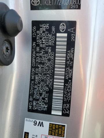 Photo 10 from auction – 2007 SCION TC with VIN JTKDE177270200800