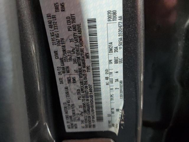 Photo 10 from auction – 2013 FORD ESCAPE SEL with VIN 1FMCU9H9XDUB14607