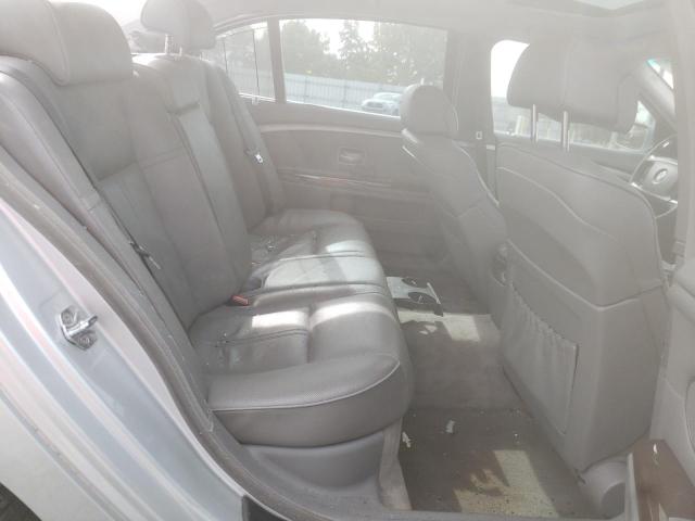 Photo 6 from auction – 2006 BMW 750 LI with VIN WBAHN83586DT32518