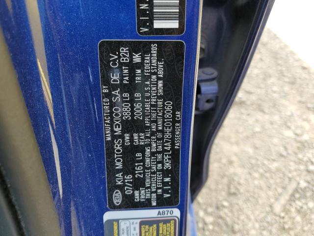 Foto 10 de la subasta – 2017 KIA FORTE LX con VIN 3KPFL4A78HE018060