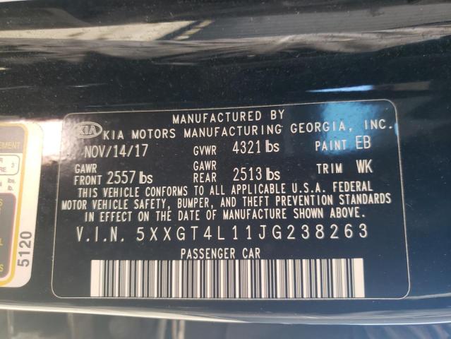 Photo 10 from auction – 2018 KIA OPTIMA LX with VIN 5XXGT4L11JG238263