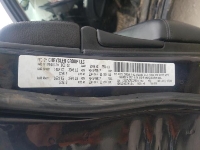 Photo 10 from auction – 2013 JEEP GRAND CHER with VIN 1C4RJFAG7DC629519