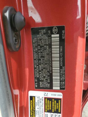 Photo 10 from auction – 2010 TOYOTA CAMRY BASE with VIN 4T4BF3EKXAR024725