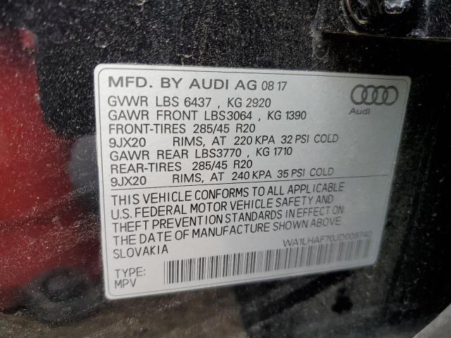 Photo 10 from auction – 2018 AUDI Q7 PREMIUM with VIN WA1LHAF70JD009740