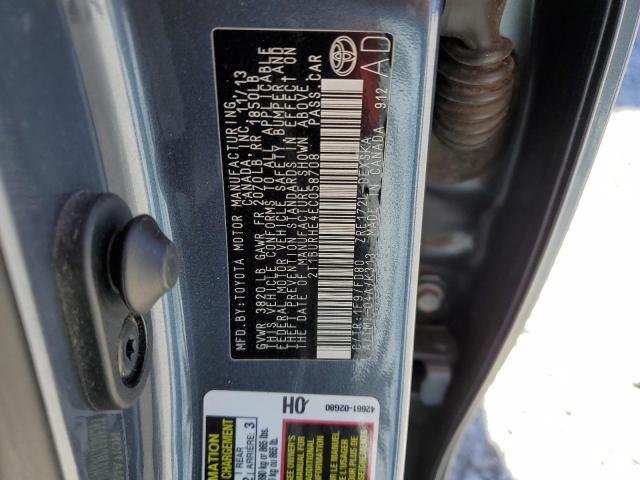 Photo 10 from auction – 2014 TOYOTA COROLLA L with VIN 2T1BURHE4EC058708