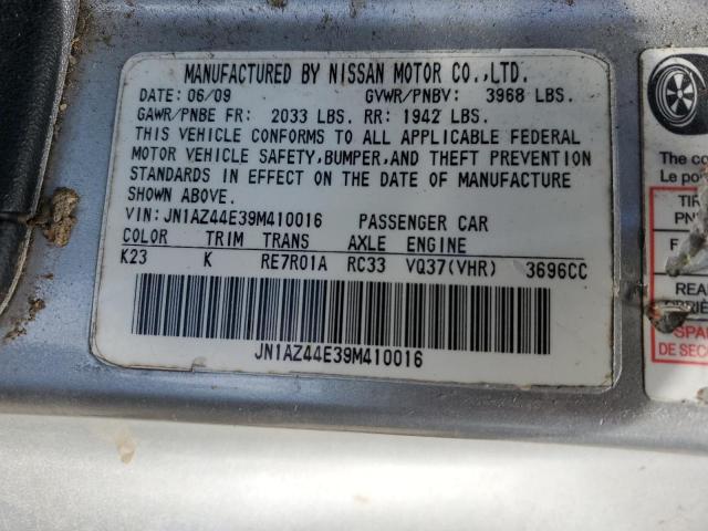 Photo 10 from auction – 2009 NISSAN 370Z with VIN JN1AZ44E39M410016
