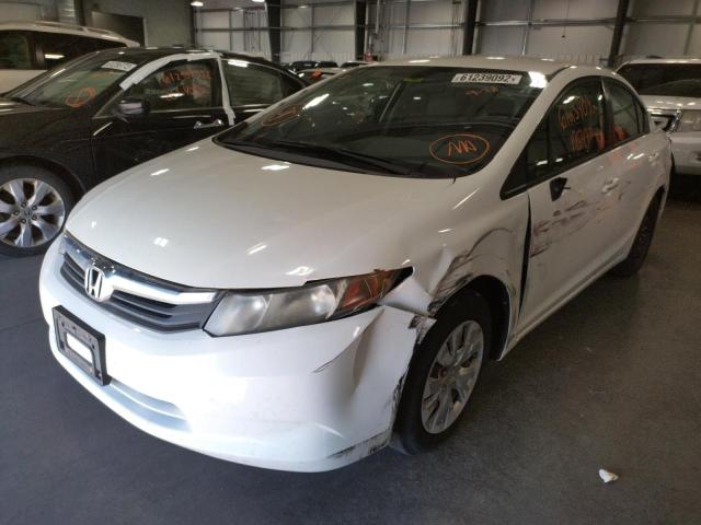 Photo 2 from auction – 2012 HONDA CIVIC LX with VIN 19XFB2F56CE039643