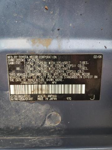 Photo 10 from auction – 2008 TOYOTA RAV4 with VIN JTMBD33V385174116