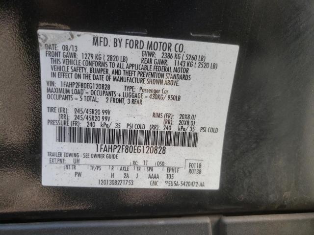 Photo 10 from auction – 2014 FORD TAURUS LIM with VIN 1FAHP2F80EG120828