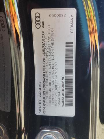 Photo 10 from auction – 2015 AUDI A5 PREMIUM with VIN WAUMFAFR0FA005789